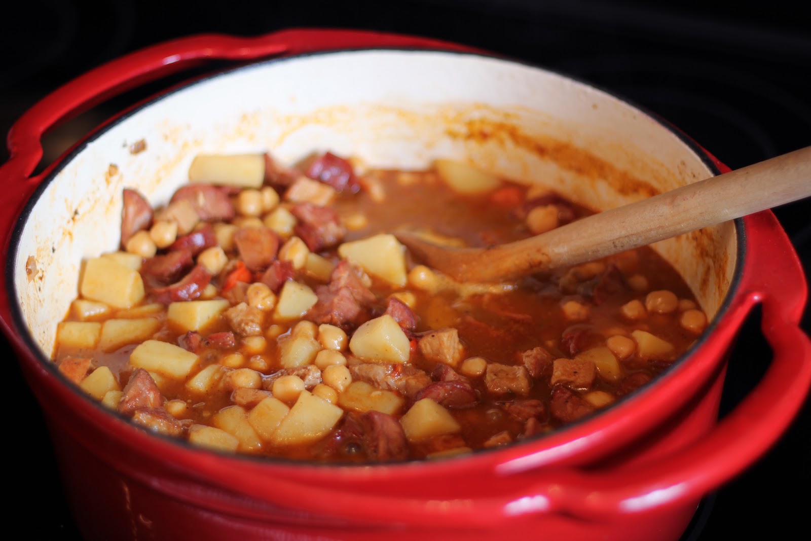 the land of milk and honey Cuban Style Garbanzo Beans