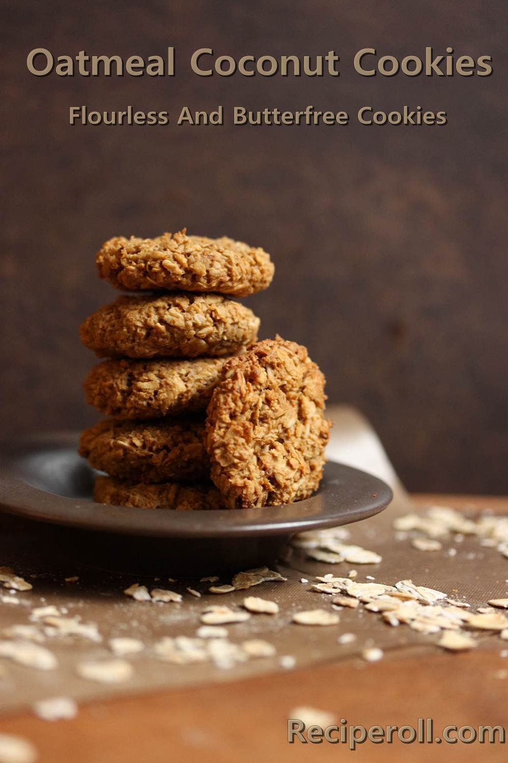 Oatmeal Coconut Cookies Flourless Butterless Oatmeal Cookies