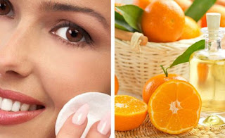 Préparation lotion astringente orange pour resserrer les pores dilatés