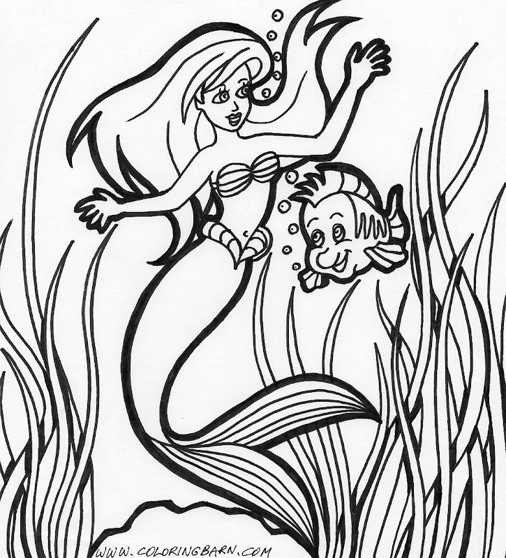 Mermaid Coloring Pages Printable title=