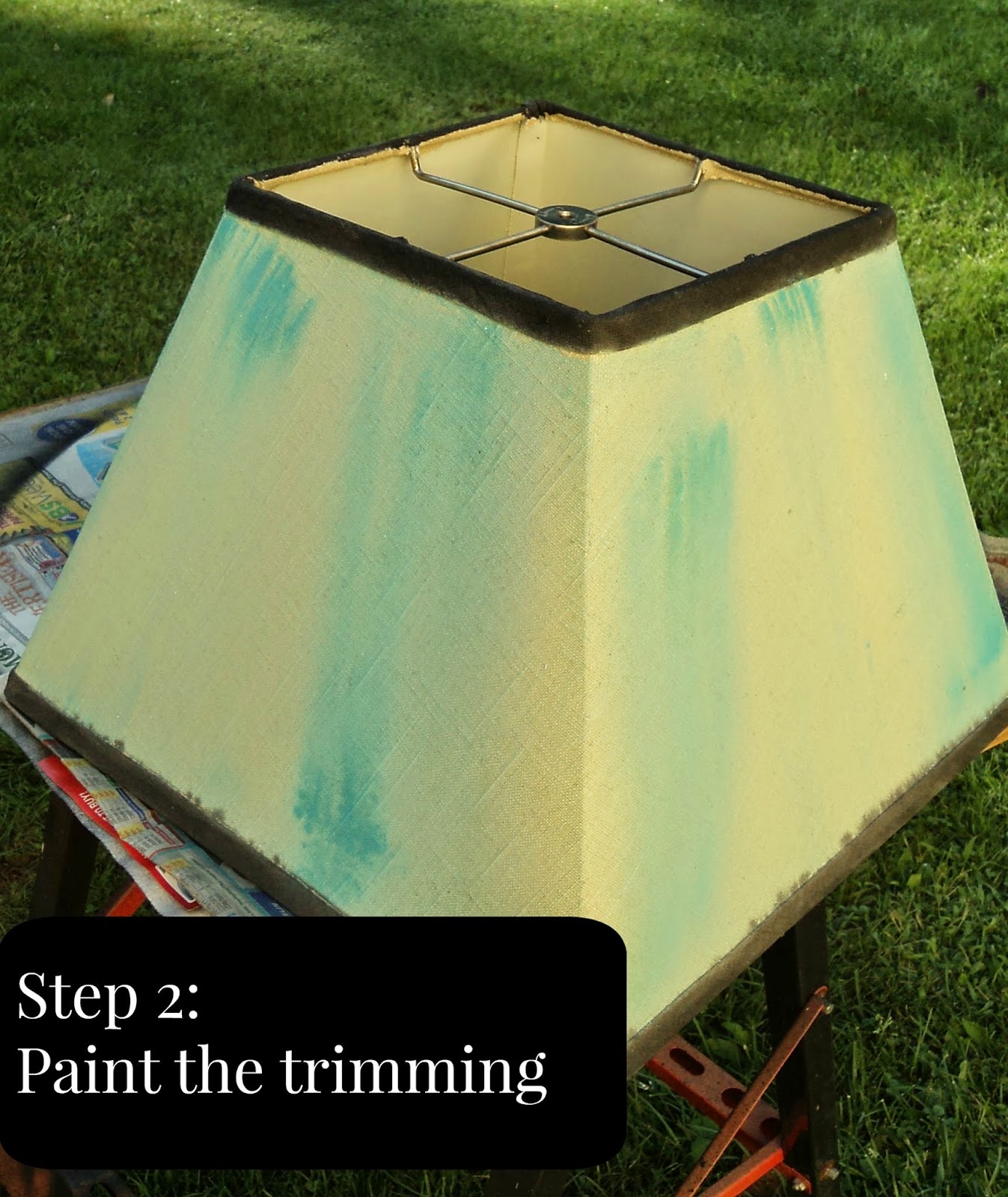 Painted Lamp Shade for TCW 1 Stencil 4 Ways Series Redo It Yourself