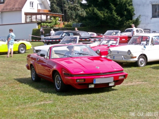 red Triumph TR7 red Triumph TR7
