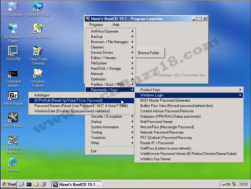 Hirens bootcd v8 7 incl keyboard patch