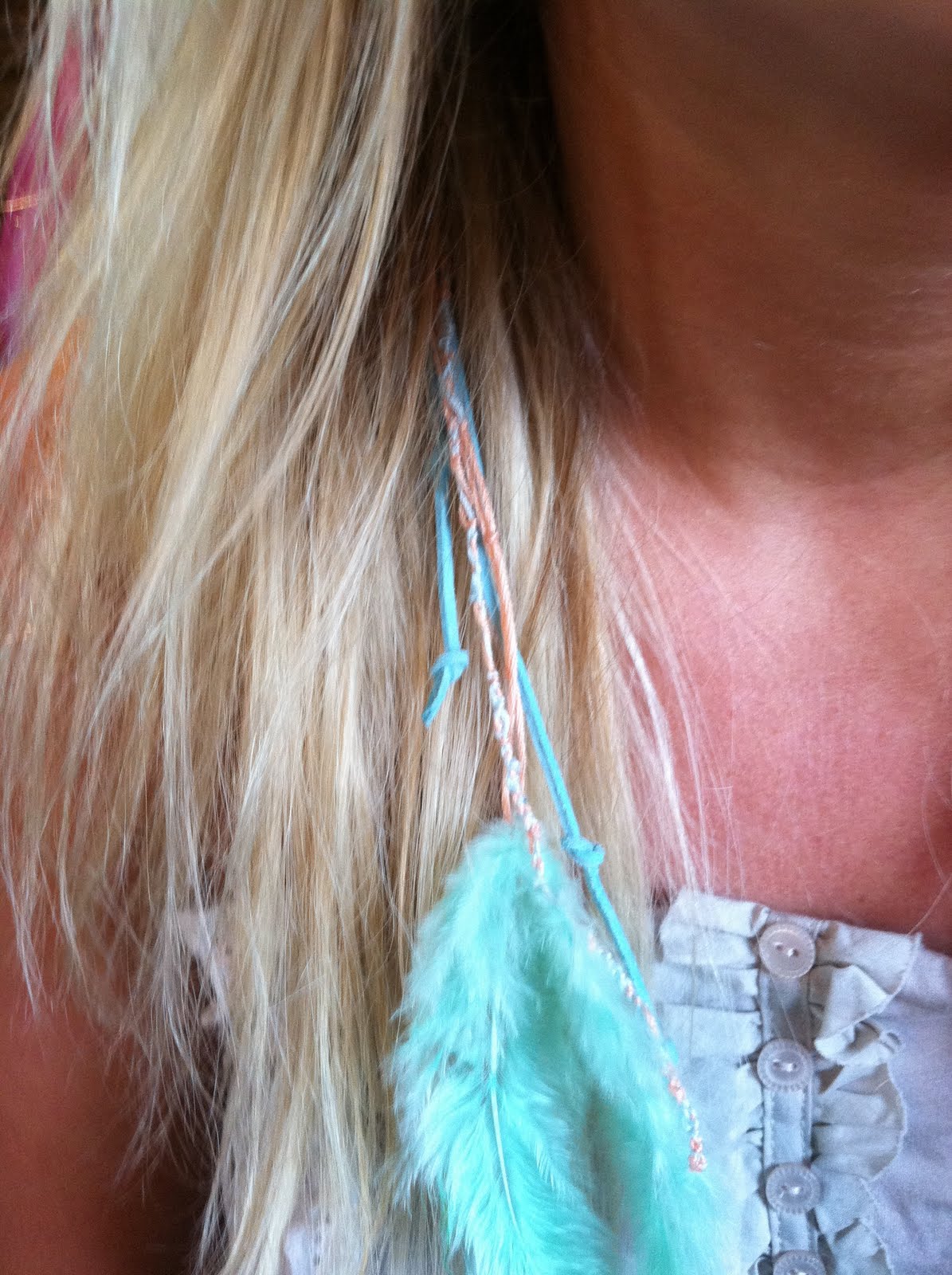 my fashion diary DIY Feather Hair Extension
