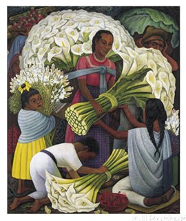 "Vendedora de flores" de Diego Rivera