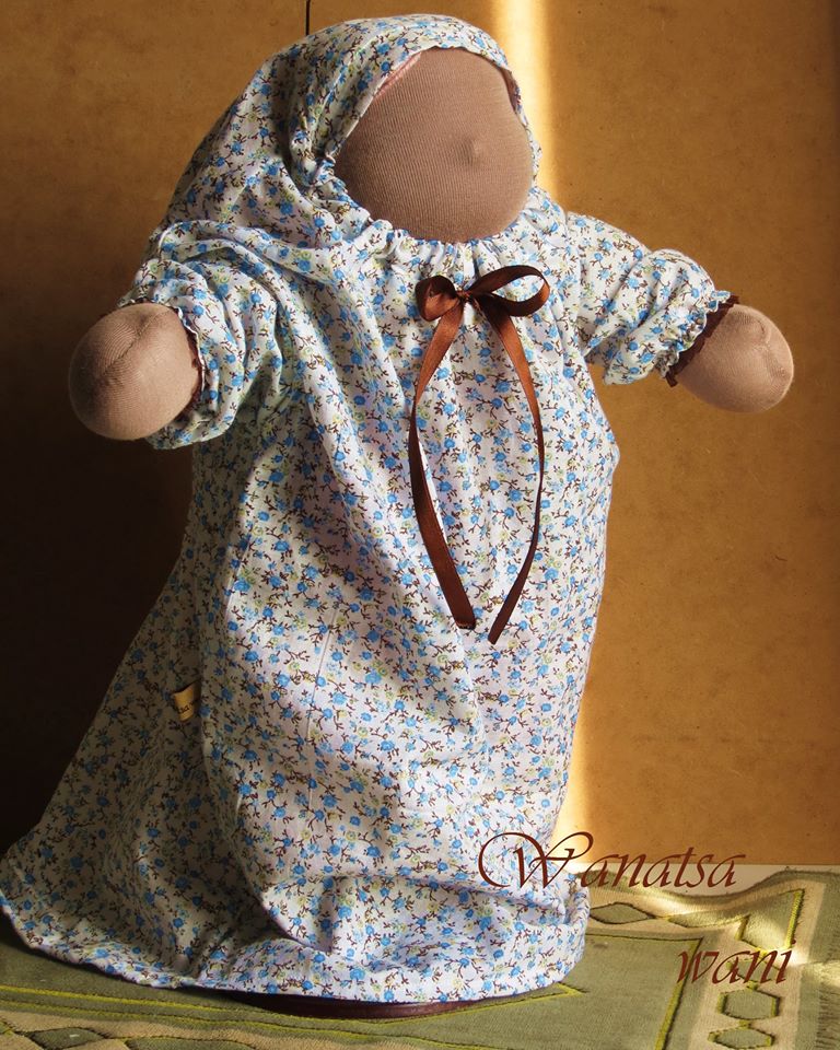 Faceless doll Faceless Muslim doll shelwar kameez + ihram Faceless Hajj doll Eid gift Fair trade Hajj doll 2 outfits