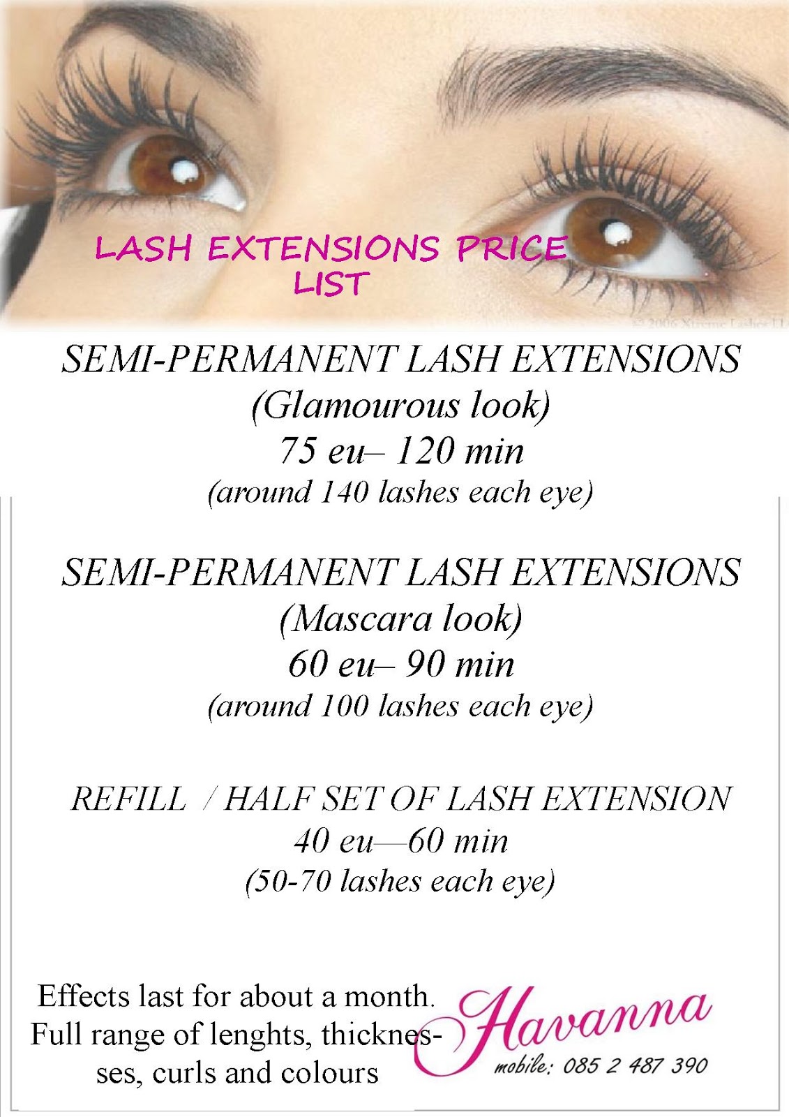 REVIEW Eyelash Extensions Innocent Illusion
