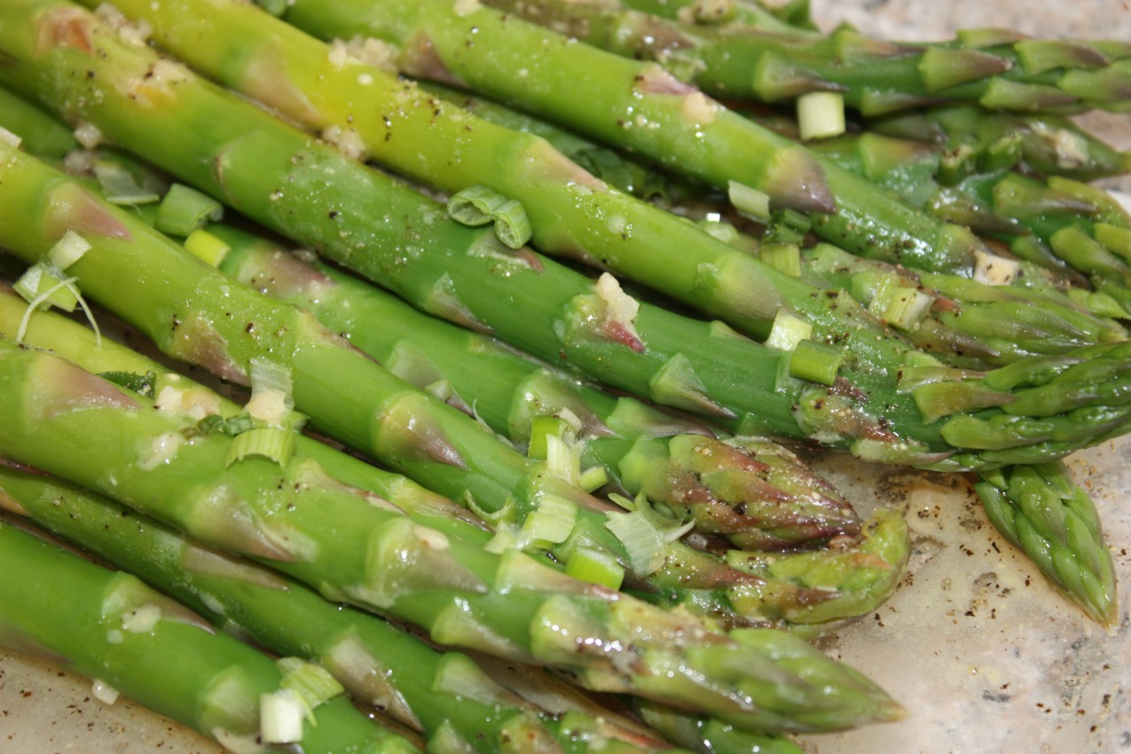 pass the peas, please cold asparagus vinaigrette