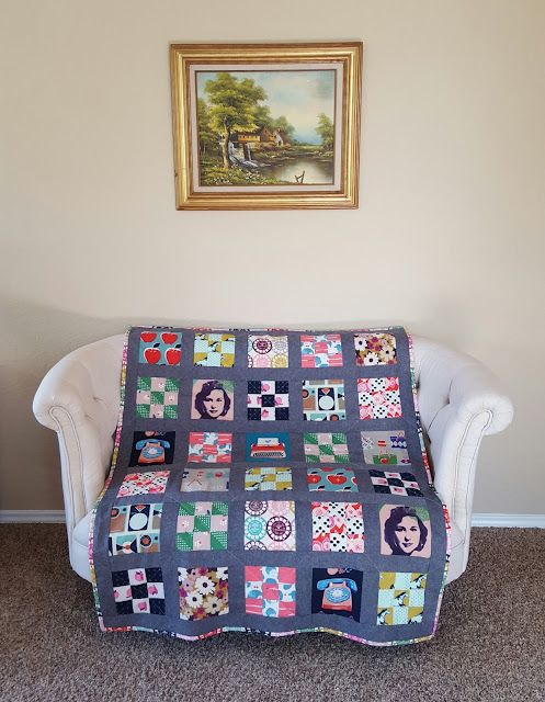 Melody Miller Retro Nine Patch Quilt by Heidi Staples for Fabric Mutt