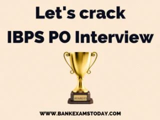 IBPS PO INTERVIEW