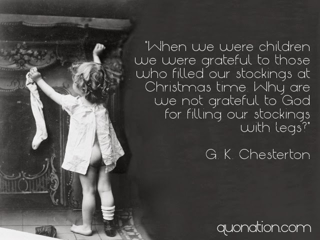 When we were children we were grateful to those who filled our