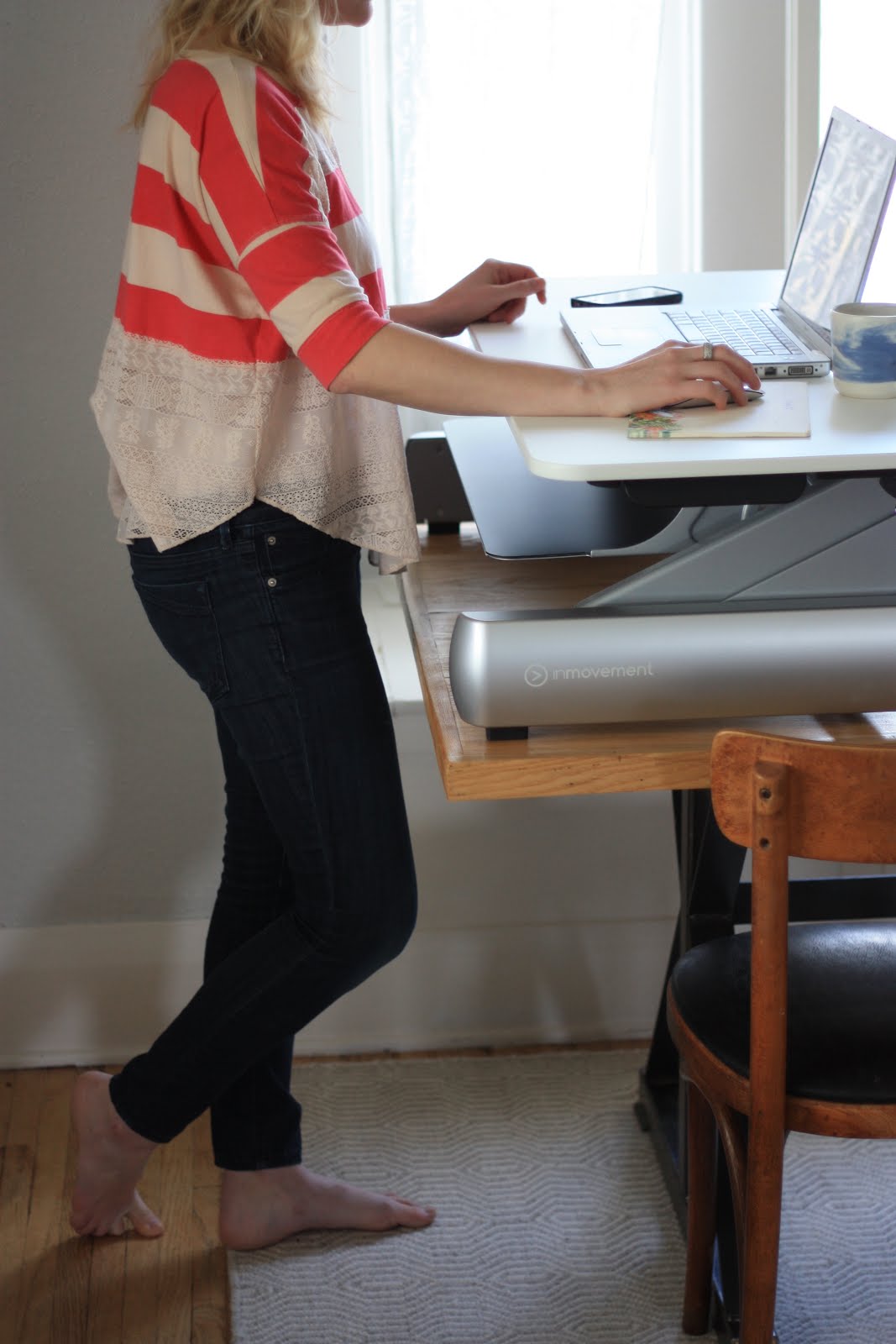 honeysuckle Working from Home + Using a Standing Desk