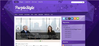 PurpleStyle Blogger Template