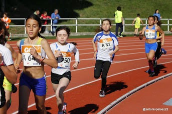 Sandra campeona de Madrid en 1.000 metros benjamin