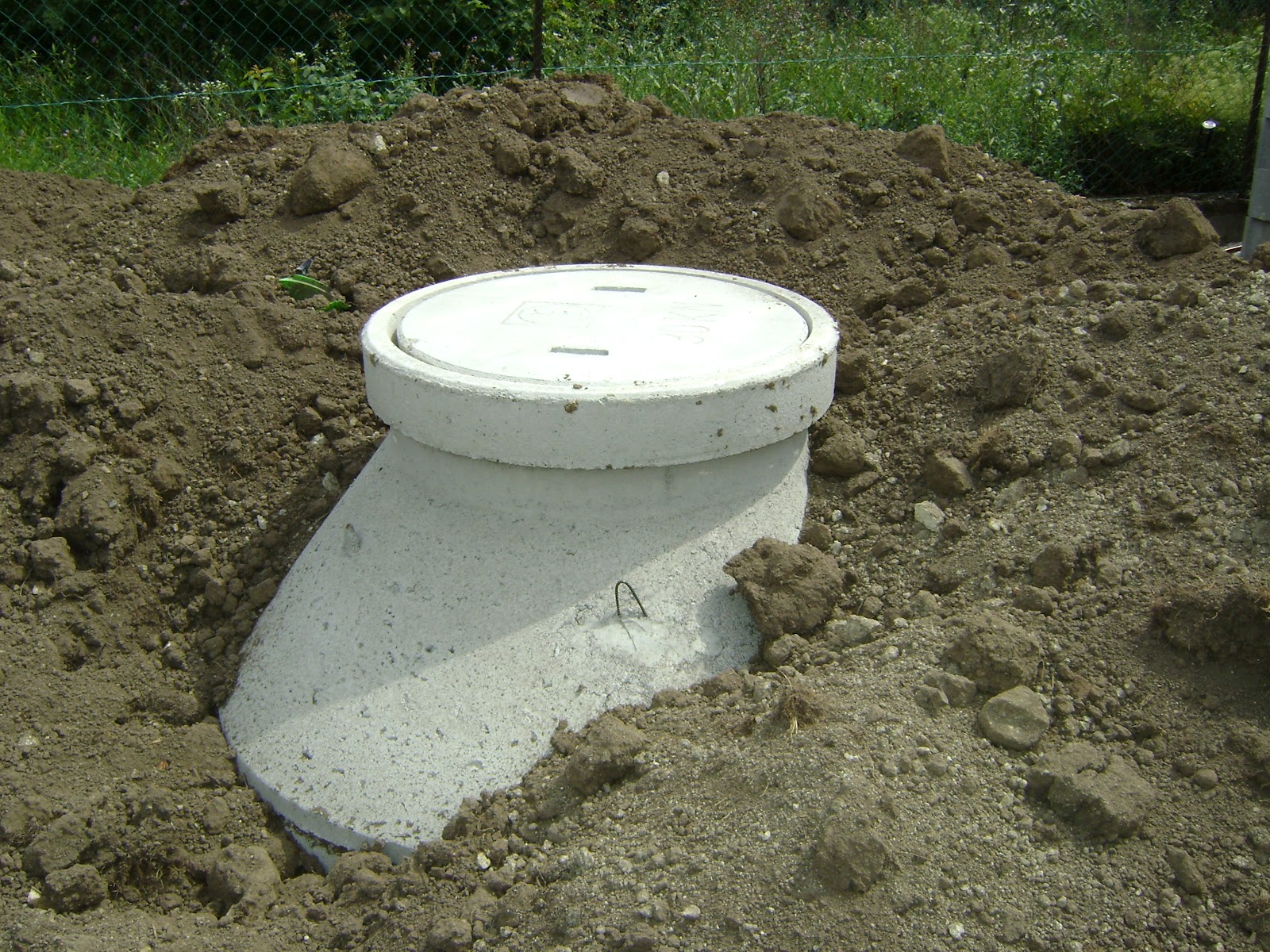Unser Haus entsteht Sickerschächte für das Regenwasser