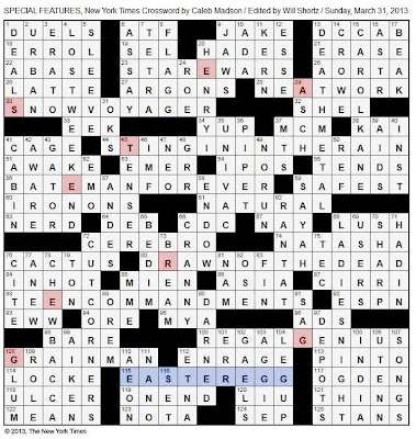 Times Crossword Puzzles on The New York Times Crossword In Gothic  March 2013