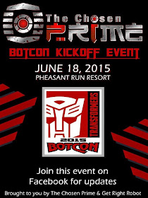 Transformers News: The Chosen Prime Sponsor  Newsletter for week of May 25th, 2015