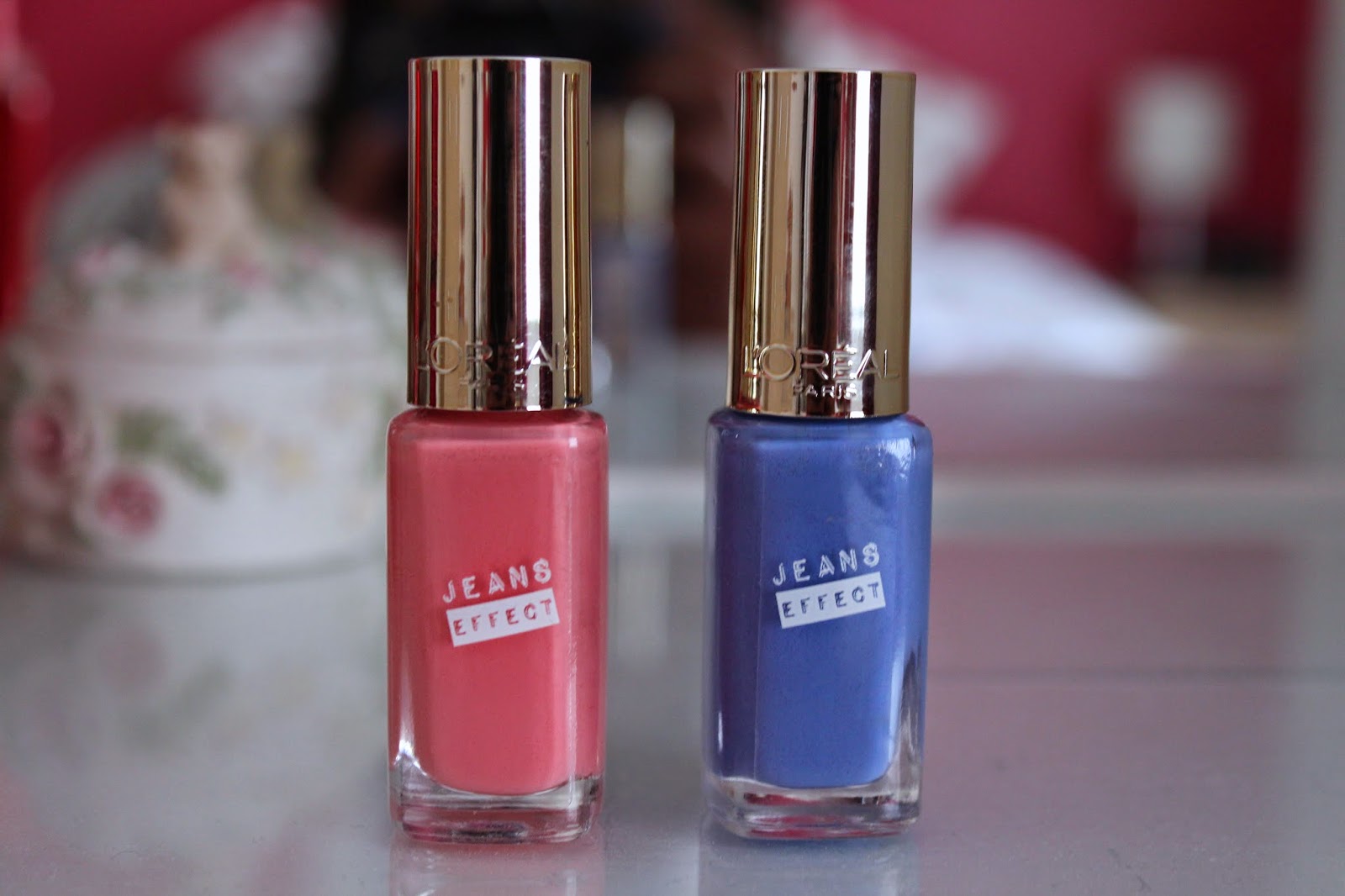 Loreal Miss Denim Jeans Effect Nail Polish Review Raining Cake