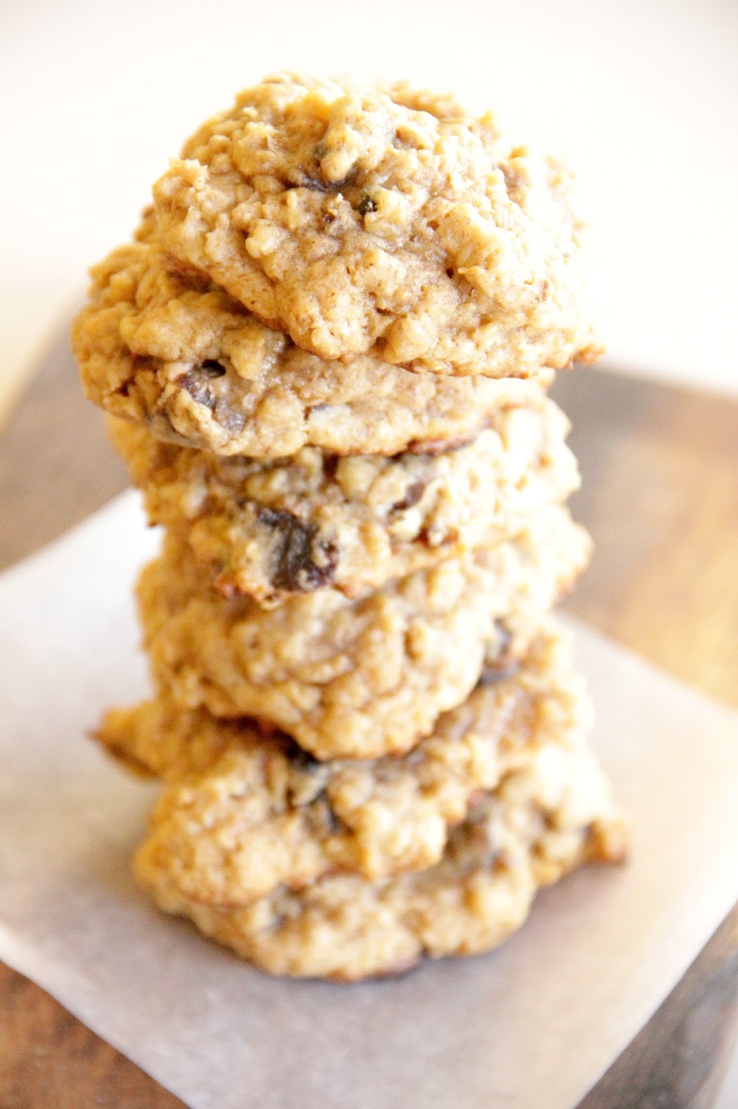 My Happy Place date & walnut oatmeal cookies