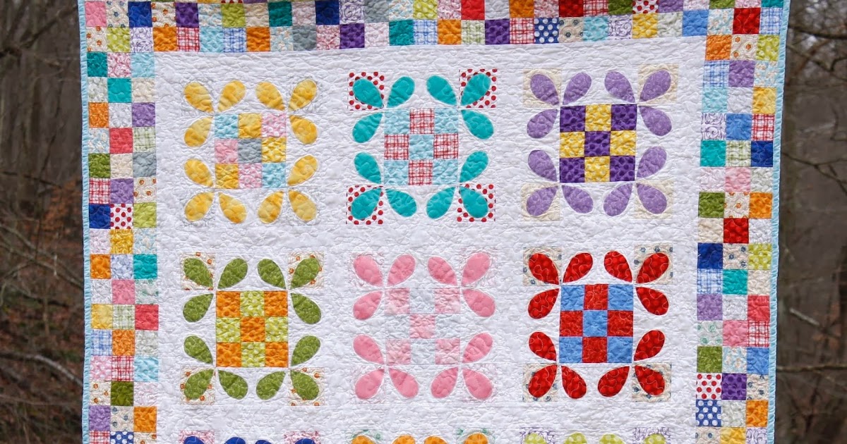 Why Not Sew? Honey Bee Quilt with Patchwork Borders { Tutorial }