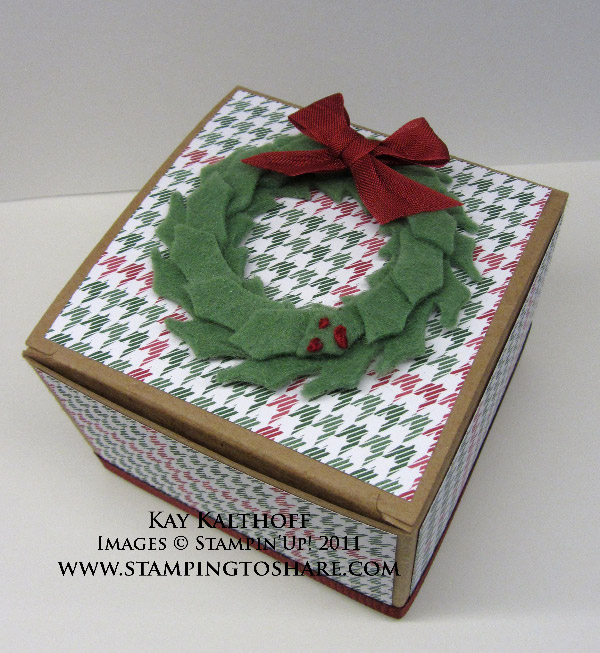 9/26 Stampin' Up! Kraft Gift Boxes Stamping To Share