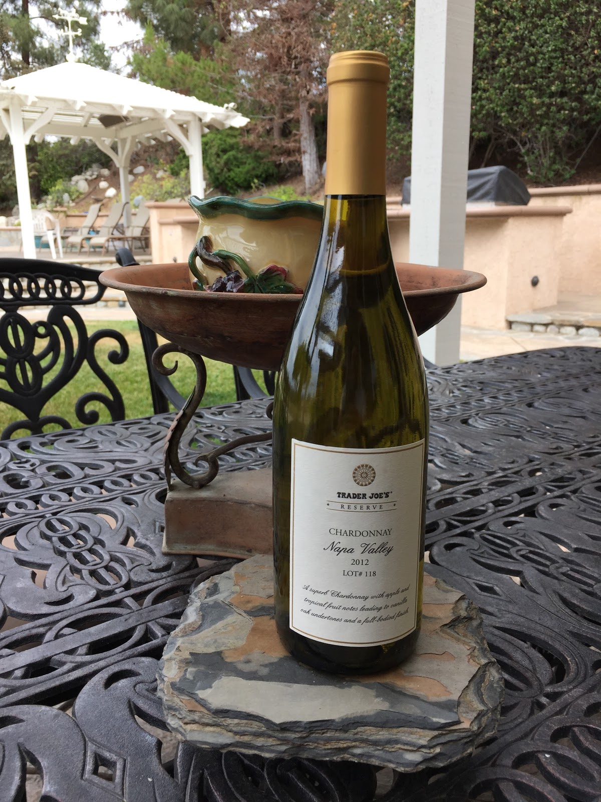 Spirit of Wine Review *** Trader Joe's Reserve Lot 118 Chardonnay