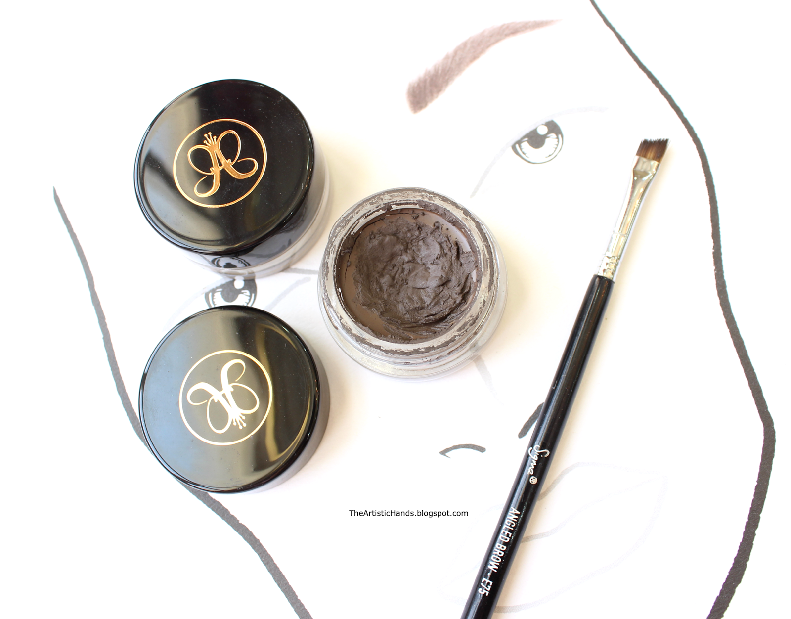 The Artistic Hands Review Anastasia Beverly Hills Dipbrow Pomade ريفيو جل الحواجب براو بوميد من انستازيا بيفرلي هيلز