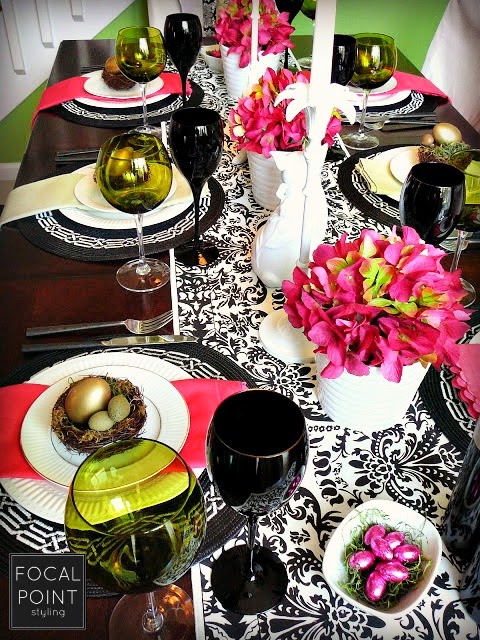 Focal Point Styling Easter Tablescape Hip Hop Pink Pop