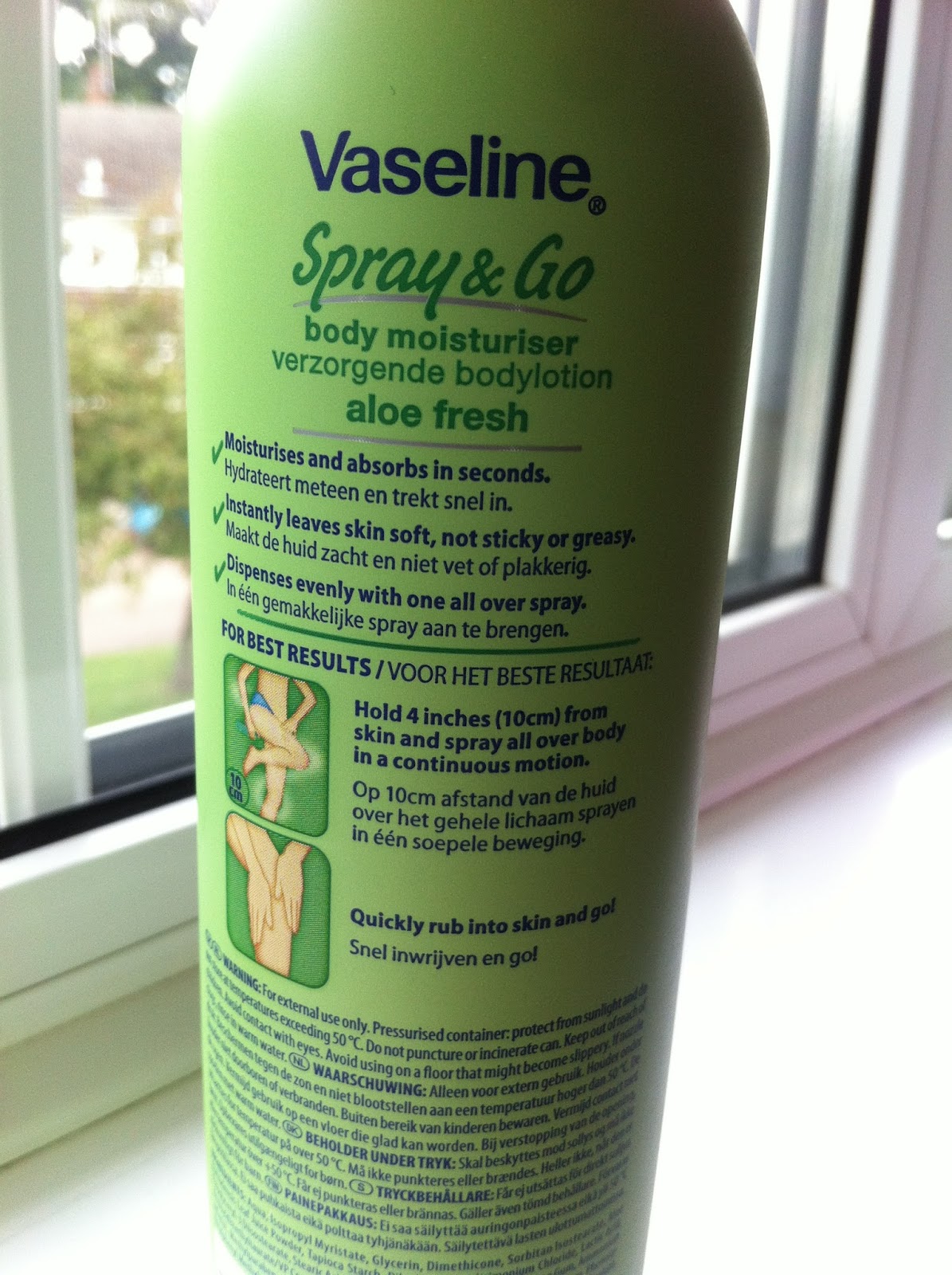 Vaseline Spray & Go Moisturiser // Review BRITISH BEAUTY ADDICT
