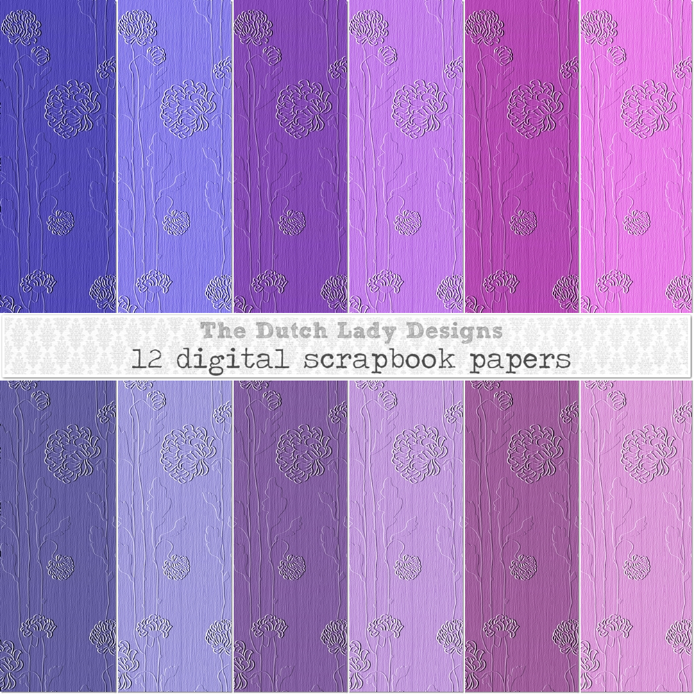 Finally Some Sets Of Scrapbook Paper! The Dutch Lady Designs