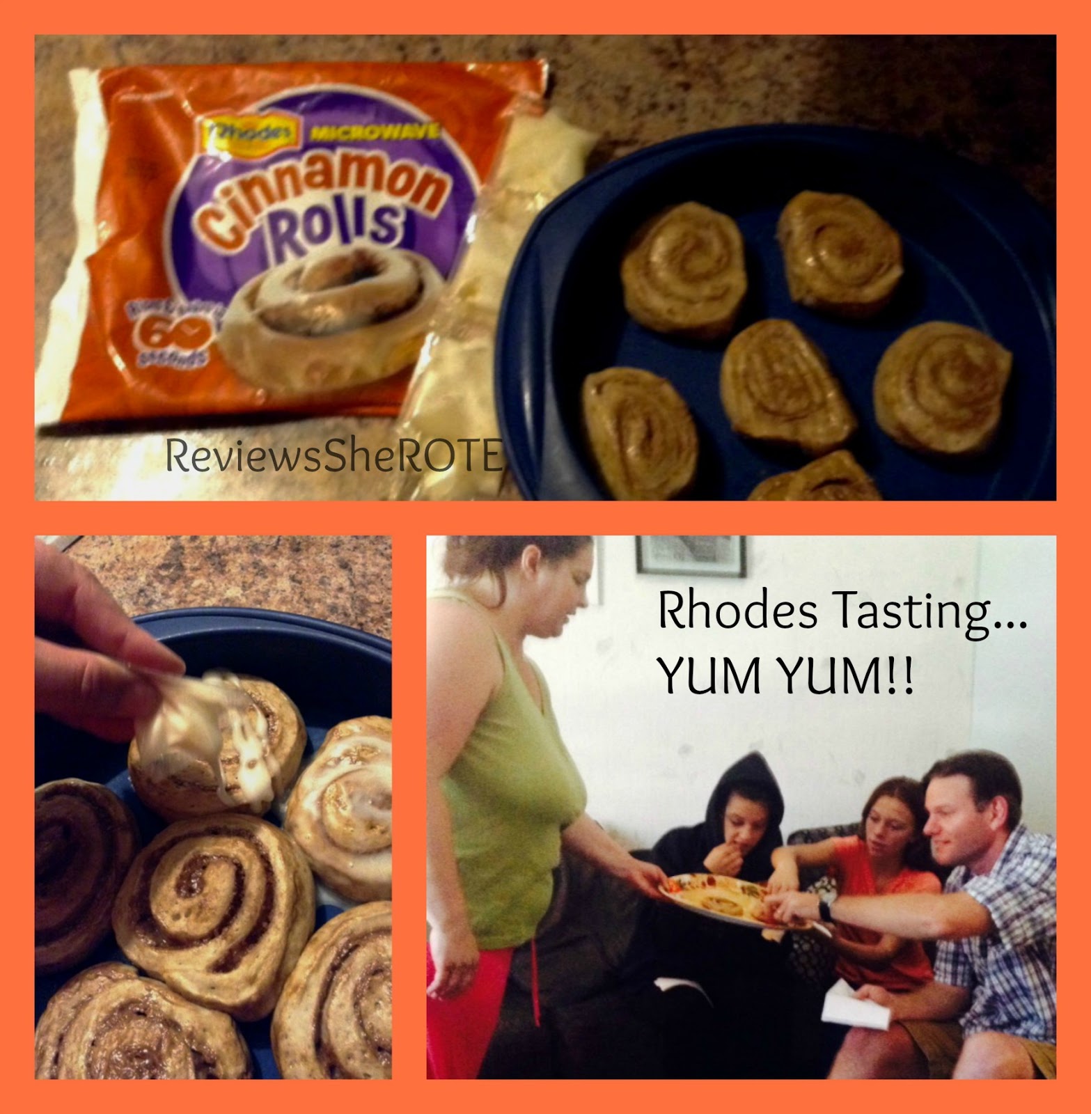 Reviews She ROTE Warm, Gooey Rhodes BakeNServ Cinnamon Rolls in a