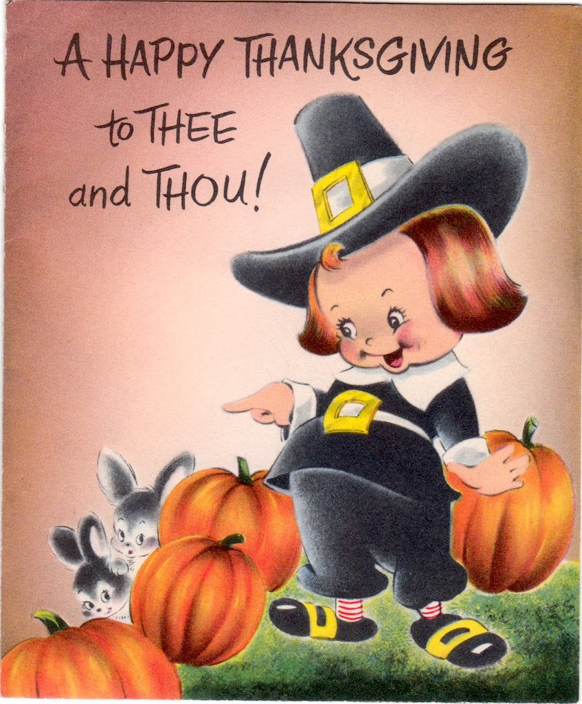 The Paper Collector: Pop-up Thanksgiving Card, c. 1940s