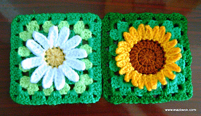 My flower granny square designs