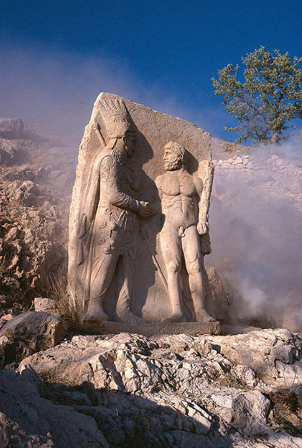 See the Ancient Statues Near the Royal Tomb on the Mount Nemrut, Turkey See the Ancient Statues Near the Royal Tomb on the Mount Nemrut, Turkey