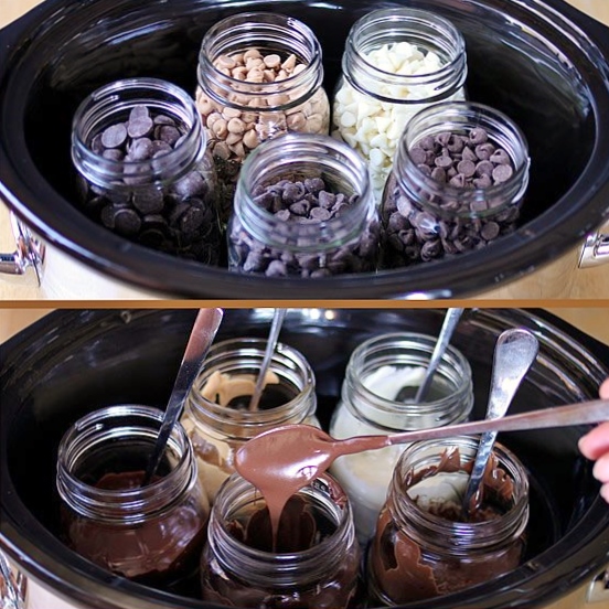 CrockPotNation Melted Chocolate in the Crock Pot