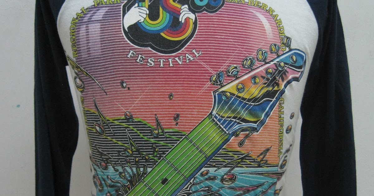 c a p t a i n s t o r e: VINTAGE US FESTIVAL 1983 T SHIRT (SOLD)