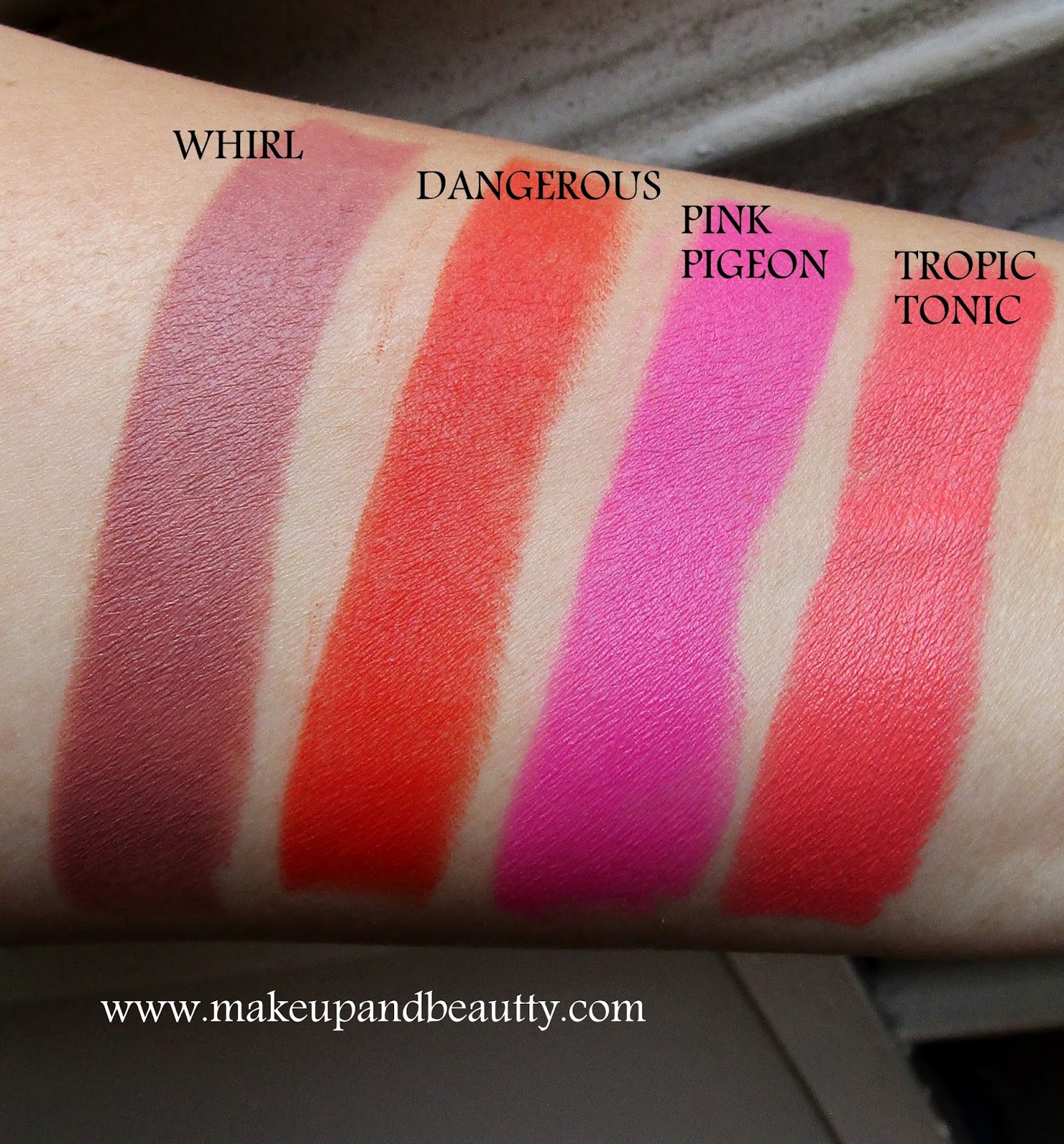 Makeup And Beauty Swatch Gallery Mac Matte Lip Collection 15