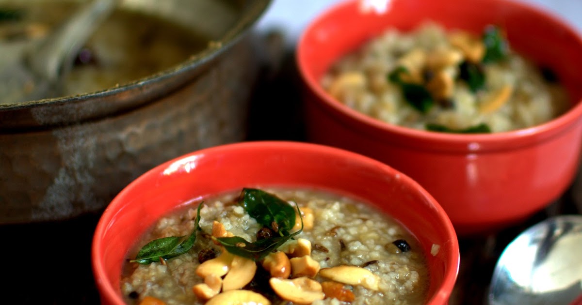 mixed millets pongal a savory cereal breakfast recipe...