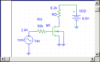 Basics of MOSFET Modeling: NMOS Common-Source Amplifier Level 3 PSPICE