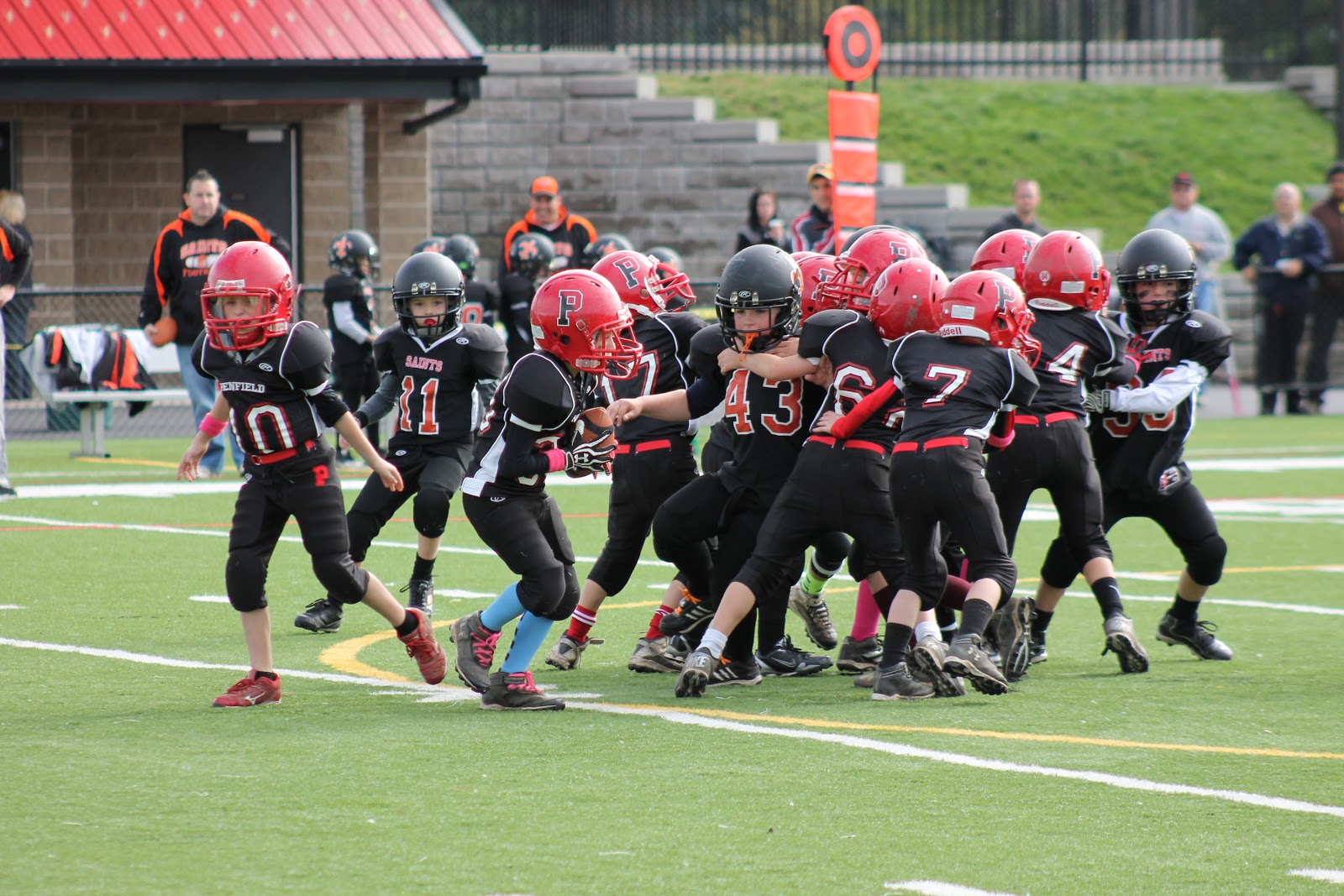 Penfield Youth Football & Cheer 2012 Black C Hosting ChurchvilleChili