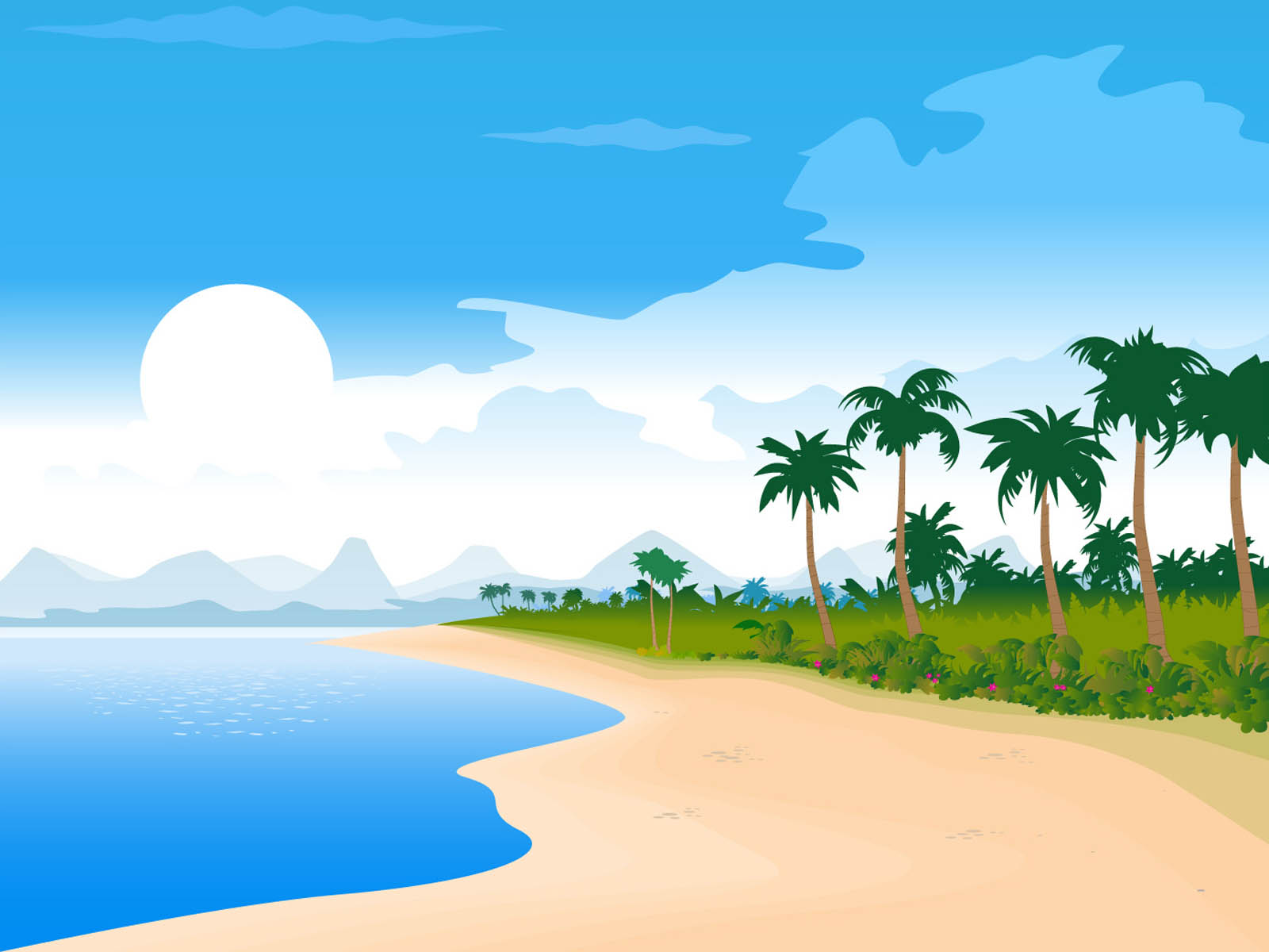 Vector Wallpaper Alam | wallpapers vector beach Vector Wallpaper Alam | wallpapers vector beach