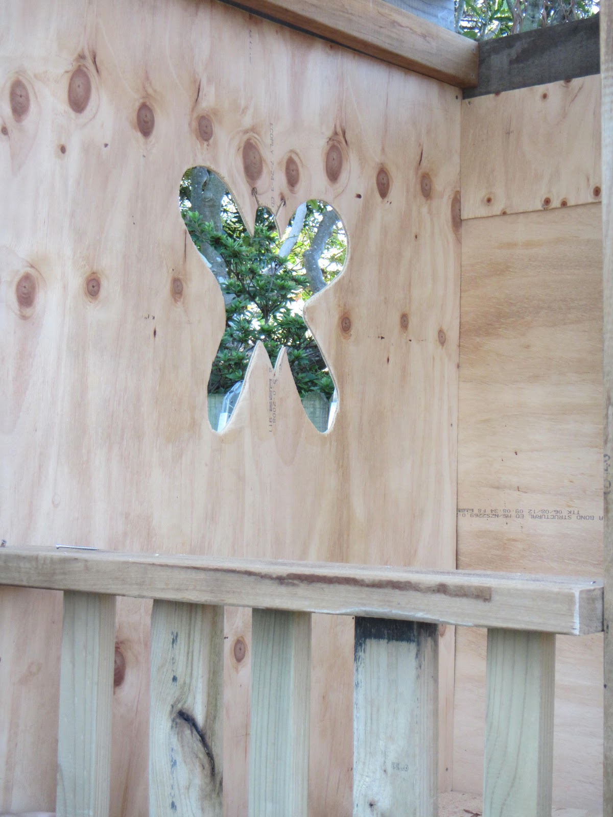 Crafty little people Wooden painted cubby house