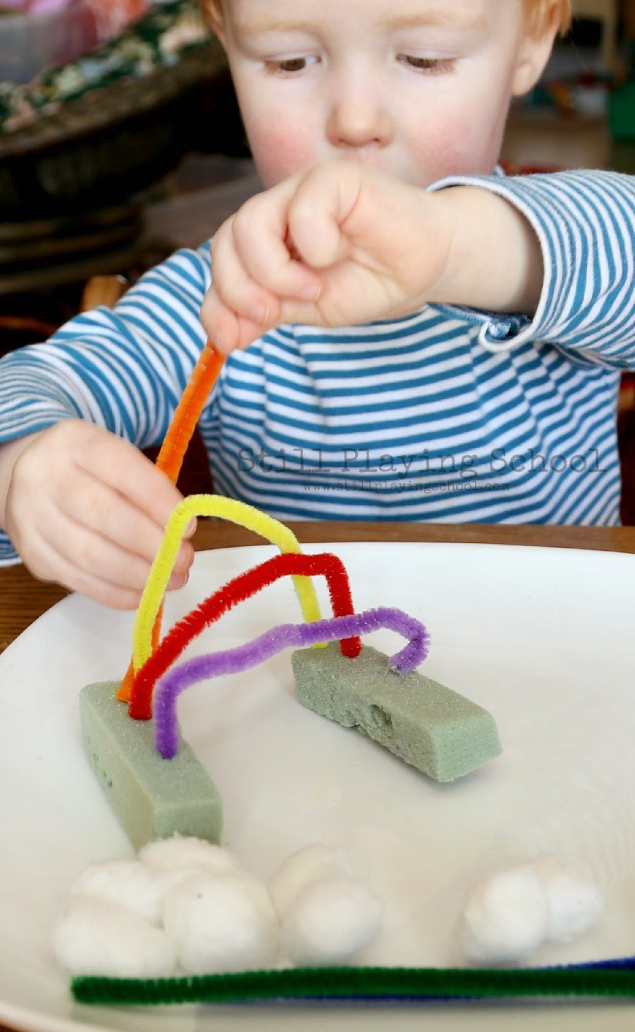 Pipe Cleaner Rainbow Busy Bag Still Playing School
