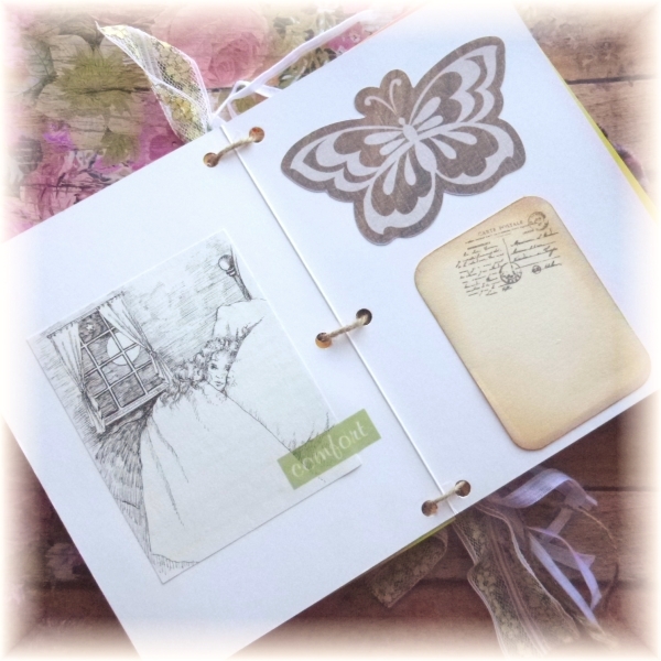 Sweetly Scrapped Junk Journal Created with New Greeting Cards