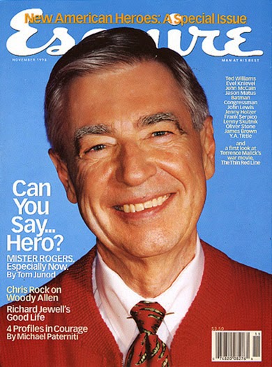 Cover of November 1998 Esquire with Tom Junod's profile of Fred Rogers
