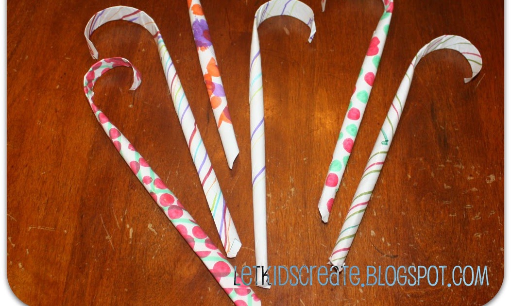 Let Kids Create Paper Candy Canes