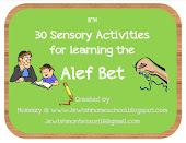 30 Sensory Activities for learning the Alef Bet