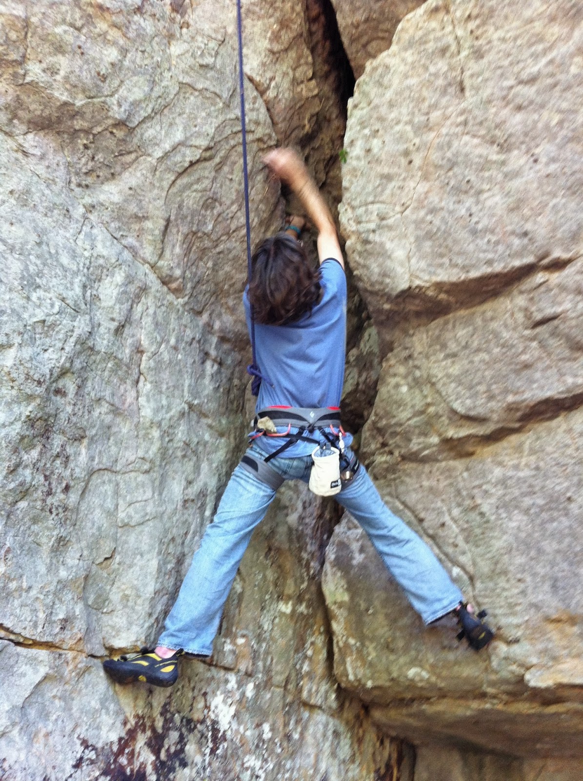 Paul Booker Rock Climbing at McGee Creek State Park in Oklahoma