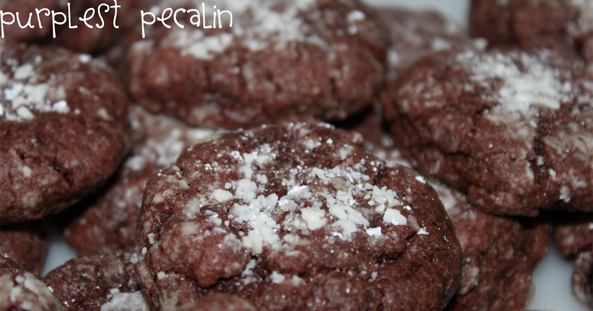 Purplest Pecalin Chocolate Ooey Gooey Butter Cookies