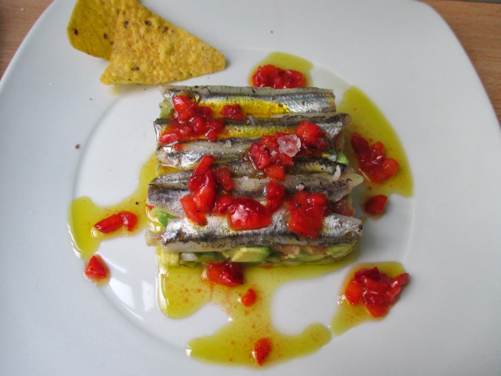 Ensalada De Boquerones En Vinagre & Vinagreta De Fresas